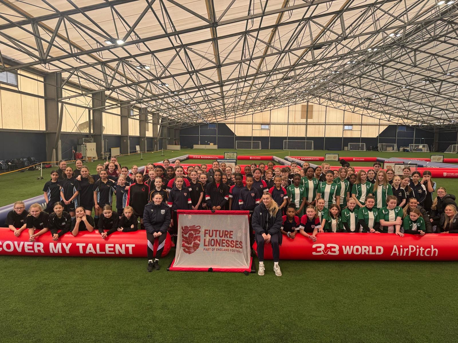 England football Future lioness partnership with 3v3 UK