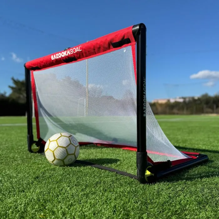 new_bazooka_goal_soccer_football_training_pop_up_mini_goal_red_field.webp